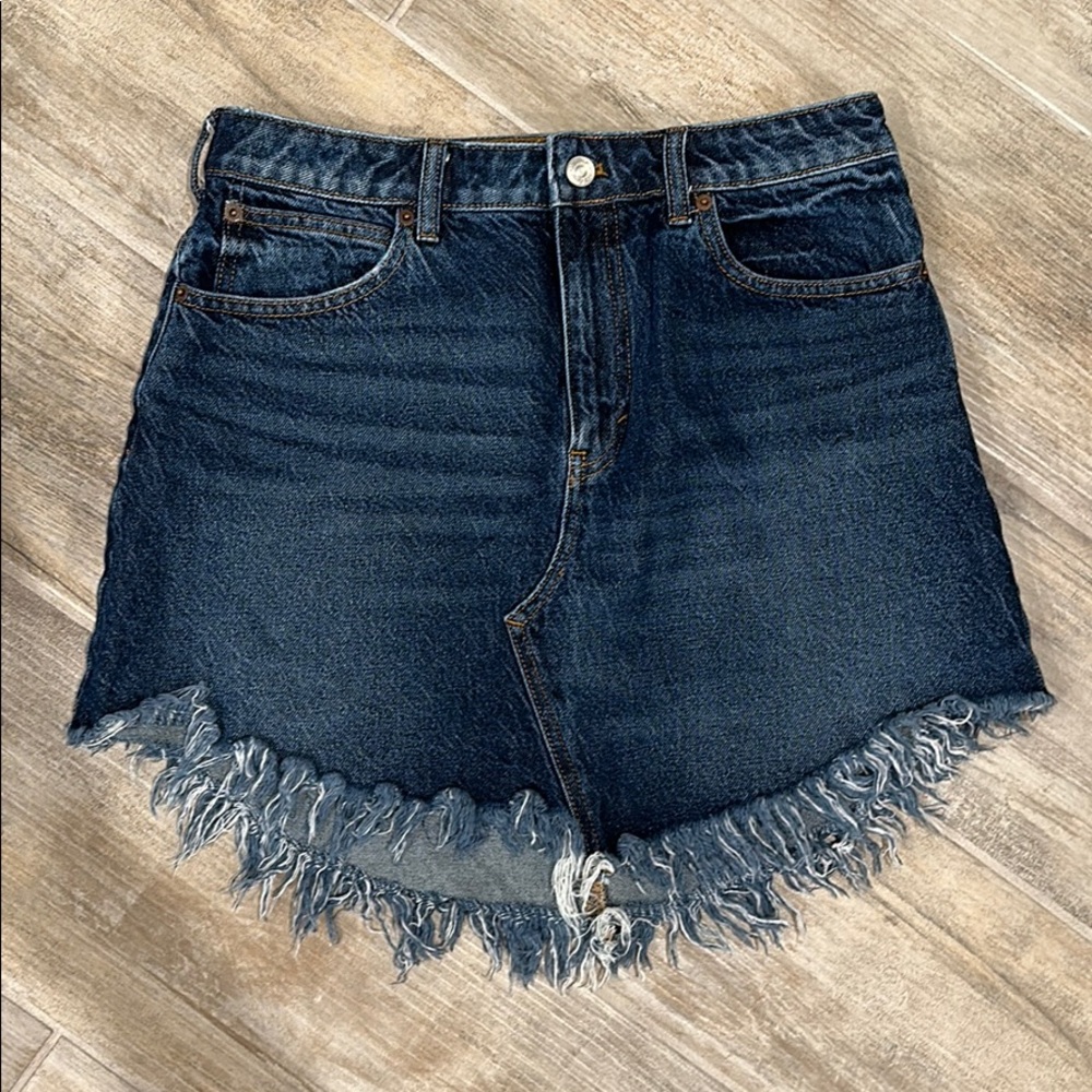 Free people denim skirt